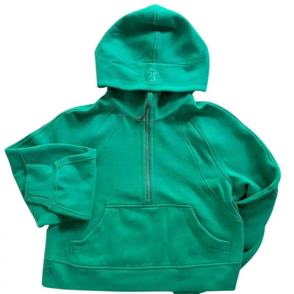Lululemon Scuba Oversized Half-Zip Hoodie Cascadia Green Size XS/S Sweatshirt